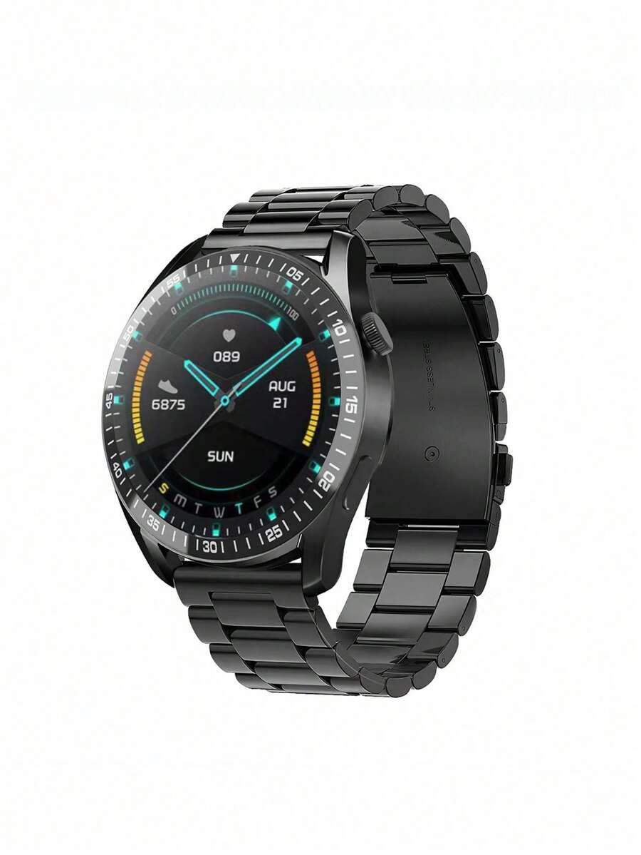 Reloj Inteligente Para Medir La Presión Arterial, La Frecuencia Cardíaca Y Rastrear La Calidad Del Sueño - acero negro - Ver 1