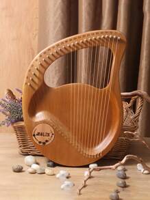 Arpa De Lira Tipo Tablero De 24 Cuerdas, Arpa Pequeña Para Principiantes Para Instrumentos Musicales Poco Comunes, 1 Ud. - lira de tabla de 24 cuerdas - Ver 8