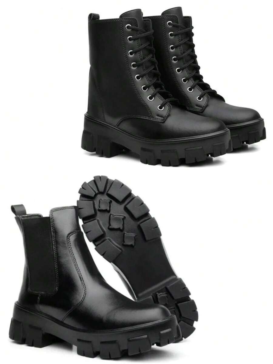 Women Ankle Boots & Booties - 黑色/黑色 - 查看 1