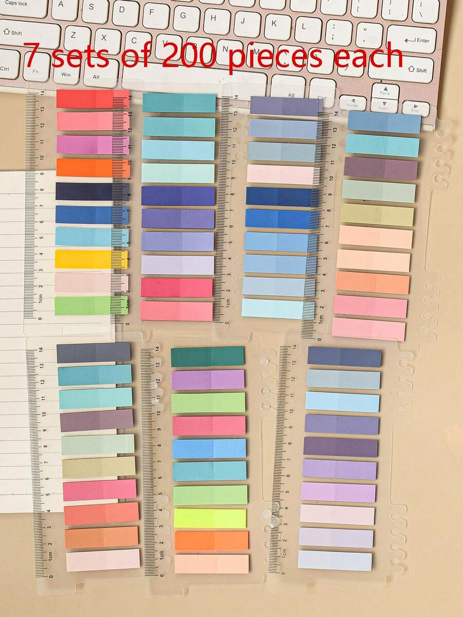 1pak/10 stks 7 Huisdier Ultra fijn Index , Veel kleurig Sticky Notes ...