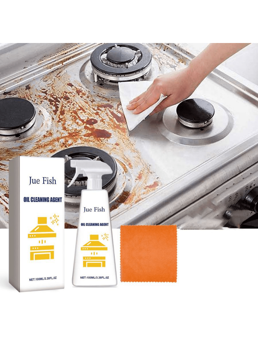 1pc 100ml Kitchen Stove Cleaner Rust Stain Remove Grease Tough Oil