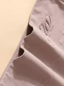 4 件装纯色优质女士内裤，3D 压花印花柔软内裤，适合大码 - 彩色 - 查看 8