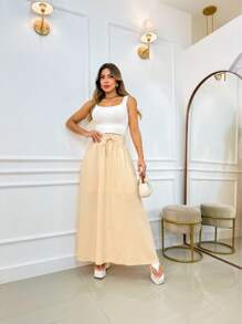 Women Skirts - Caqui - Ver 4