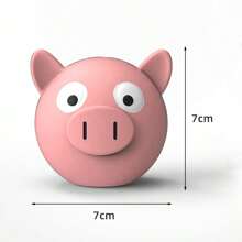 粉色小猪和可爱小狗毛绒咀嚼玩具，乳胶宠物玩具，带声音效果，适合狗狗 - 彩色 - 查看 10