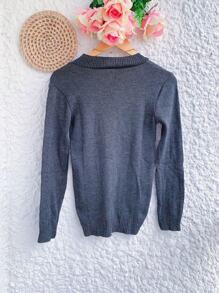 Women Sweaters - Màu xám đen - Xem 2