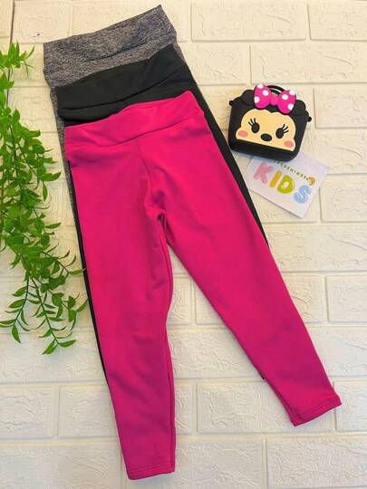 Pequeninos Kids - Calça Legging Infantil Conforto Premium - Flexível e Fashion para Meninas do P aoa G