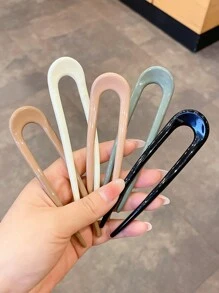 5 chiếc kẹp tóc hình chữ U kiểu Trung Hoa, kẹp tóc làm đẹp truyền thống cho phụ nữ, máy làm búi tóc, kẹp tóc, thích hợp để đeo hàng ngày (giao nhiều màu) máy làm búi tóc - Nhiều màu - Xem 6