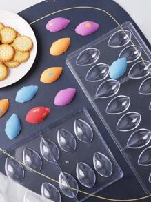 1pc Silicone Chocolate Mould In Water Drop Shape, Made Of Transparent Plastic, Includes Half-Ellipse Chocolate Mould And Half Egg Shaped Chocolate Mould, Suitable For Home Diy Candy Making Machine - Clear - View 7