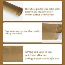 Diy Handicrafts Rattan Weaving Strip - Segmented Material - Rattan Project Roll Used For Weaving Network Rattan For Furniture, Chairs, Cupboards, Ceilings And Beds - brown - View 3