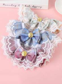 宠物用品 - 公主主题围巾/围兜配件、领结、蕾丝领子、猫用围兜 - 彩色 - 查看 9