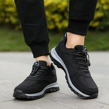 Men's Sneakers 2025 Autumn New Mesh Slip-On Lightweight Running Shoes Casual Walking Shoes Non-Slip Breathable Outdoor Hiking Shoes - Black - View 5