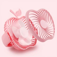 可攜式折疊式usb桌面風扇,具有壁掛選項,適用於家庭辦公室、宿舍房間,適用於手機和電腦的迷你風扇 - 粉色 - 查看 4