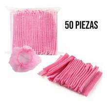 50 Piezas de Gorra Desechable, Cofia Desechable para Aplicación de Pestañas, Gorro Desechable para Microblandig, Gorro para Aplicación de Pestañas, Cofia Desechable - Rosa - Ver 4