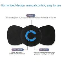 便攜式頸部按摩貼片-肩頸脈衝按摩儀 - 黑色 - 查看 3