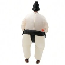 1 Pieza Disfraz Inflable De Lucha De Sumo Para Deportes, Actuaciones, Uso Diario, Cosplay, Fiestas - Negro - Ver 4