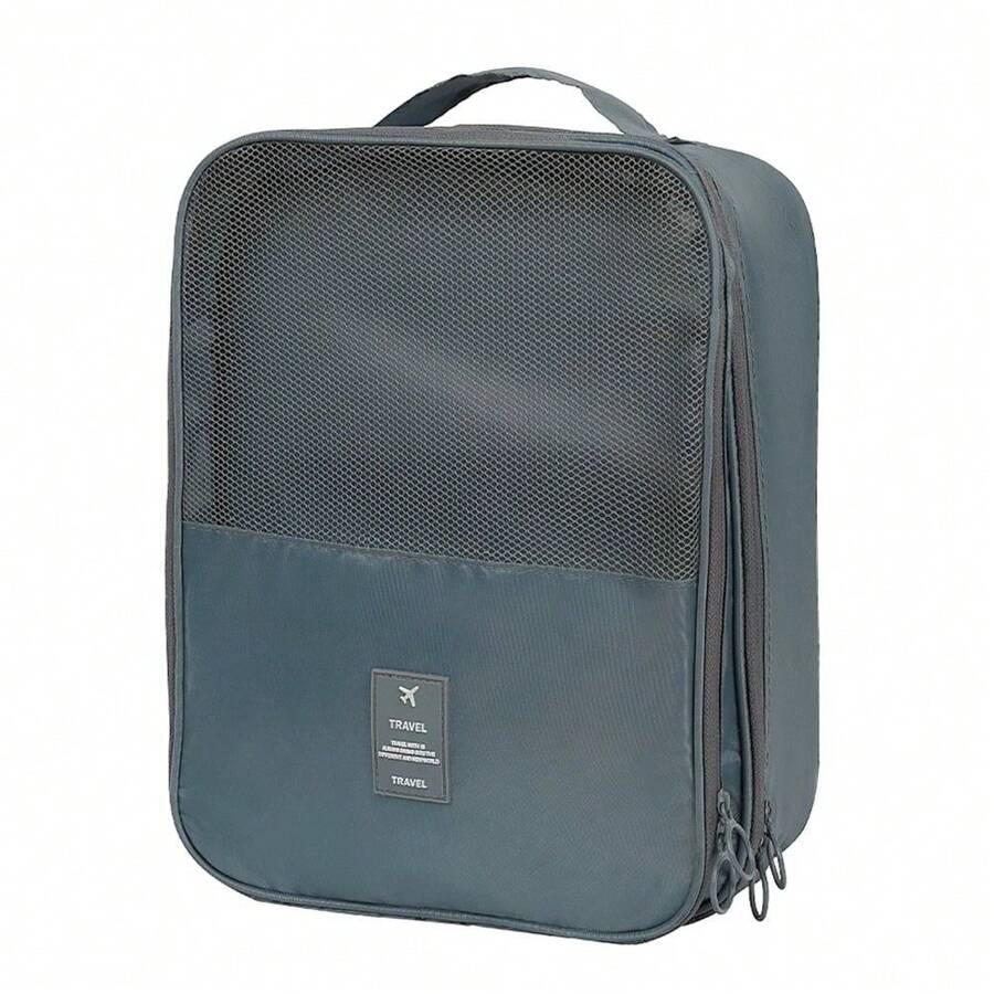 Du lịch xách tay Giày Cái túi Đồ lót Quần áo Túi Giày Hộp đựng Túi bảo quản Đa chức năng Du lịch Phụ kiện Giày Cái túi Hộp xe điện Phụ kiện - Xám - Xem 1