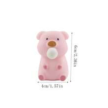 1pc Anti-Stress Squeeze Pig Toy For Release Pressure - Pink - View 6