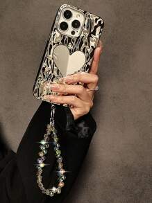 1 件装手机挂绳腕链奢华闪光挂绳高端短手链防丢绳兼容挂绳手机挂绳兼容女孩珠宝 - 彩色 - 查看 4