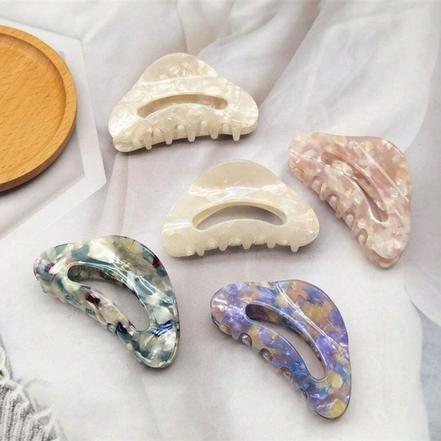 法式醋酸纤维发夹，复古简约马尾夹，休闲发夹头饰波西米亚风发夹发夹发夹发夹发夹发夹秋冬发饰女士度假装女士 - 彩色 - 查看 1