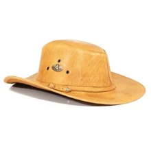 Men Fedora Hat - Camel - Ver 4