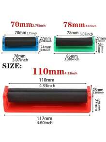 1 Peça, Máquina de Enrolar Cigarros, Enrolador de Cigarros para Papéis de Enrolar de 7 cm, 8 cm, 11 cm, Máquina de Enrolar Portátil de Plástico, Máquina de Enrolar, Acessórios para Fumar - Cor Aleatória, Material Escolar