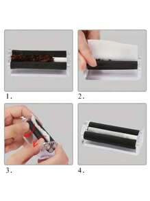 1 Peça, Máquina de Enrolar Cigarros, Enrolador de Cigarros para Papéis de Enrolar de 7 cm, 8 cm, 11 cm, Máquina de Enrolar Portátil de Plástico, Máquina de Enrolar, Acessórios para Fumar - Cor Aleatória, Material Escolar