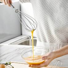430 Stainless Steel Mini Spring Handheld Manual Egg Beater, Small Egg Whisk Cream Frother - 13.5cm 5.5 Inches - View 6