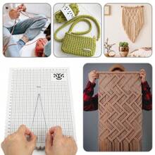1pc (10.4 X 7.8 Inch) Macrame Board - Woven Grid Soft Pad For DIY Yarn Rope Weaving Tool