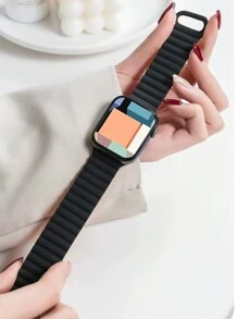 1 件男女通用硅胶磁吸表带，适用于 表带 38mm 40mm 41mm 42mm 44mm 45mm 46mm 49mm 适用于 Ultra/10/9/SE/8/7/6/5/4/3/2/1 系列 - 彩色 - 查看 2