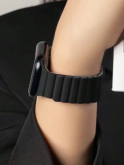 1 件男女通用硅胶磁吸表带，适用于 表带 38mm 40mm 41mm 42mm 44mm 45mm 46mm 49mm 适用于 Ultra/10/9/SE/8/7/6/5/4/3/2/1 系列