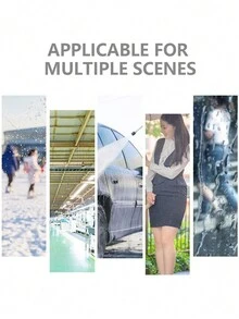 可重複使用的防水雨鞋套硅膠戶外雨靴防水套步行鞋配件可重複使用的鞋套,雨季必備物品 - 白色 - 查看 3