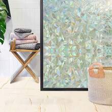 Privacy Frosted Window Film Glass Film Self Adhesive Glass Film Decorative Film  For Home Kitchen Bedroom And Bathroom - Colorful Crescent Moon - View 6