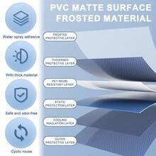 Privacy Frosted Window Film Glass Film Self Adhesive Glass Film Decorative Film  For Home Kitchen Bedroom And Bathroom - Colorful Crescent Moon - View 3