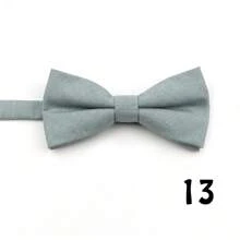 ZONFAZ 1 件男士纯色简约柔软亲肤涤纶预系领带，适合日常和派对穿着男士领带