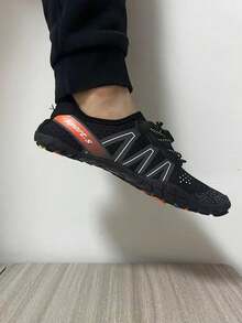 Ngoài trời Nam Và Của phụ nữ Giày nước , Sấy khô nhanh Năm ngón tay bờ biển Giày dép , Không trượt Bơi lội Giày dép , Nước Và Đất Lưỡng cư Câu cá  Giày dép , Ngẫu nhiên Đế Mẫu - màu đen - Xem 4