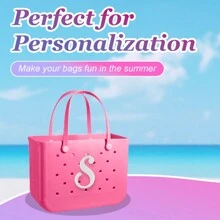 Letras Para Bolsa, Encantos Decorativos De Letra Para Bolsa, Accesorios De Letras Del Alfabeto, Inserta Letreros Del Alfabeto Para Encantos De Bolsa, Letras 3d Del Alfabeto Para Personalizar Diy De Bolsas De Mano (blanco) - Blanco - Ver 3