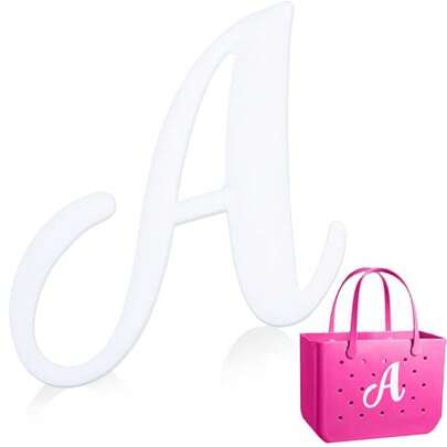 Bag Letters, Decorative Lettering Charms For Bag, Alphabet Lettering Accessories, Bag Charms Insert Alphabet Lettering, Alphabet 3D Letters For Personalizing Handbag DIY (White)