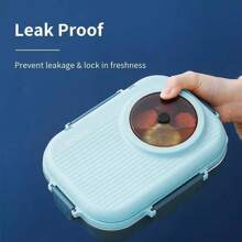 Fiambrera térmica de acero inoxidable para el almuerzo de 1100ml, oferta del '' - Azul - Ver 2