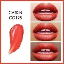 CATKIN Moisturizing Sculpting Lipstick, Waterproof Long-Lasting Satin Smooth, CO128 Tulipa Orphanidea - CO128 - View 2