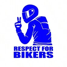 AD 1pc "Respect Cyclists" Removable 3D Reflective Car/Motorcycle Sticker - Multicolor - View 5