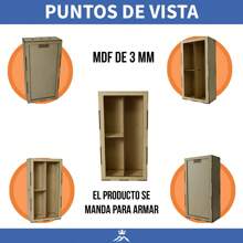 Rockkings Caja Para Vino De Mdf 3 Mm Con Tapa Armable Con Divisiones - Beis - Ver 3