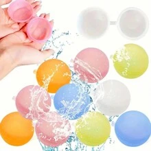 6pcs Water Blaster & Quick-Fill Silicone Water Bomb, Reusable Summer Water Play Toys - Multicolor - View 5