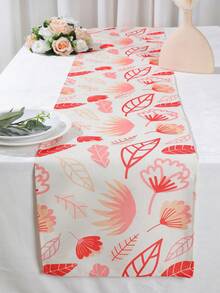 1 PC, 183*33Cm Mùa Xuân 2024 Phong Cách Mới Hoa Trắng Vải Lanh Bàn Ăn Á Hậu, nhà Bàn Trung Tâm Trang Trí Vật Dụng - Nhiều màu - Xem 2