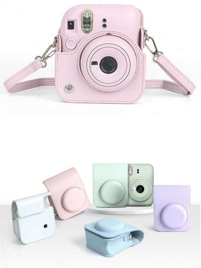 Estuche Para Cámara Fujifilm Instax Adecuado, Cubierta Protectora Para Mini 11/12, Anti-rasguño, Anti-caída, Bolso Para Llevar Al Hombro Para Fotografías Instantáneas, Nuevo Producto Para Chicas De 2024