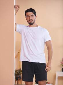 Men Denim Shorts - 黑色 - 查看 7