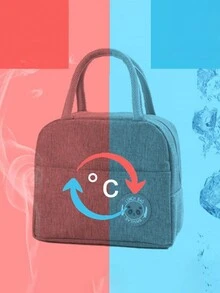 女士午餐袋，保溫便當盒，寬敞手提袋，帶可拆卸肩帶，適用於野餐、工作、遠足、海灘、學校組織袋、教師收納袋、課堂收納袋、教室組織袋 - 棕色 - 查看 7