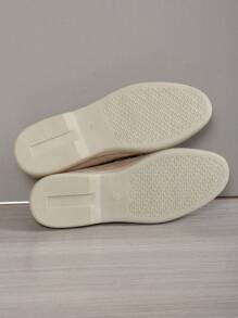 Women's Latest Bohemian Retro Premium Slip-On Casual Loafers, Anti-Slip Lightweight Flat Shoes For Ladies - Khaki - View 7