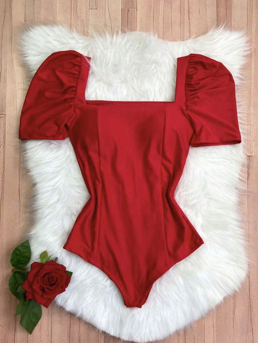 Women Bodysuits - Red - View 1