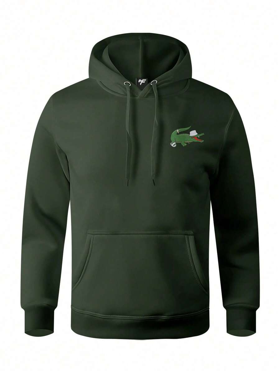 Men Hoodies - xanh quân đội - Xem 1