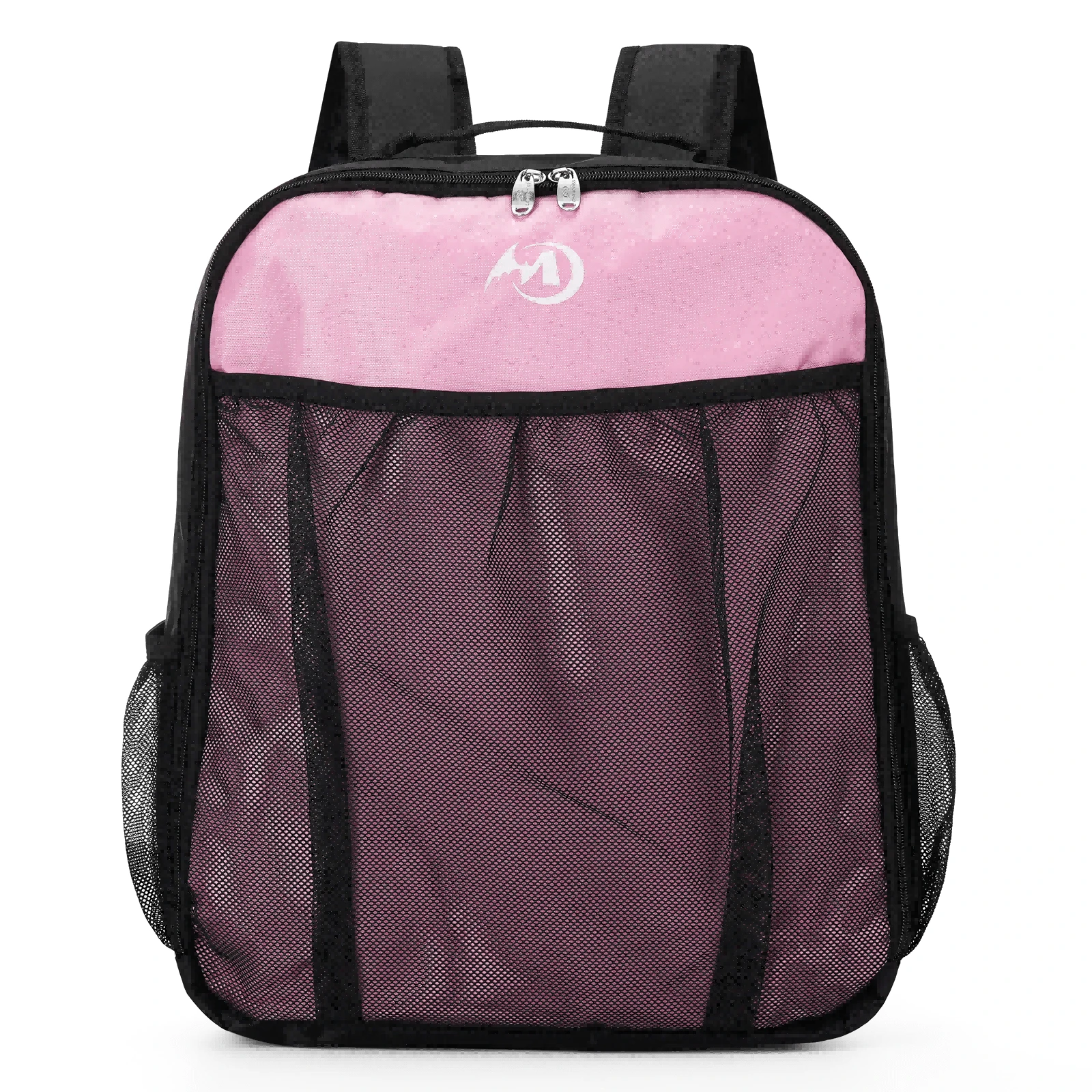 輪滑/冰鞋背包,肩帶和上提手把呼吸冰鞋/直排輪鞋袋滑冰手提包,儲存滑冰鞋、鞋子、靴子、運動裝備,適用於兒童和成人 - 粉色 - 查看 1